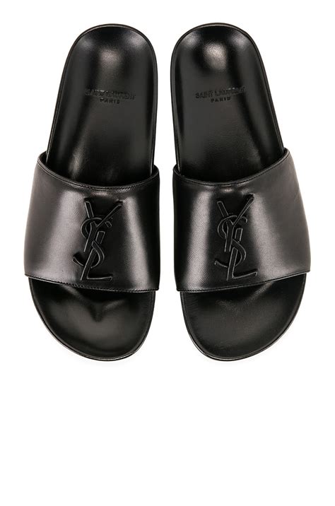 saint laurent slide sandals.